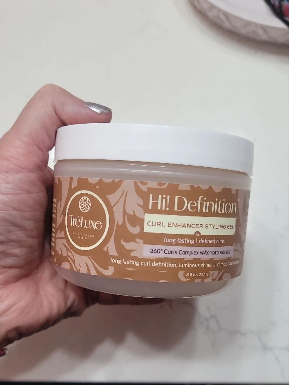 TréLuxe 360° Confidence Collection Curl Enhancer Gel Defines Curls Full Size Jar